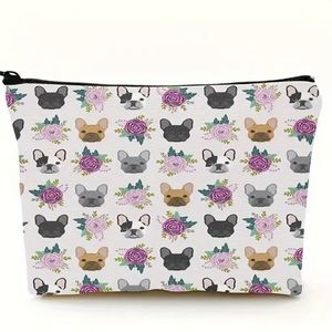 Frenchie Small Cosmetic Bag